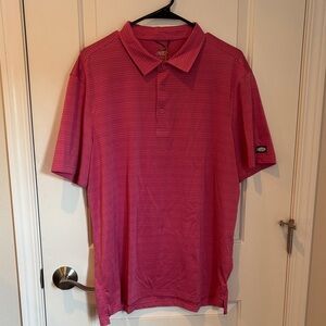 AFTCO Men's Pink Polo Shirt
